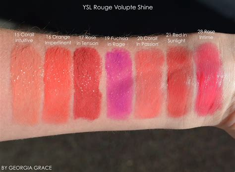 ysl rouge volupte shine swatches 17|ysl rouge volupte shine swatches.